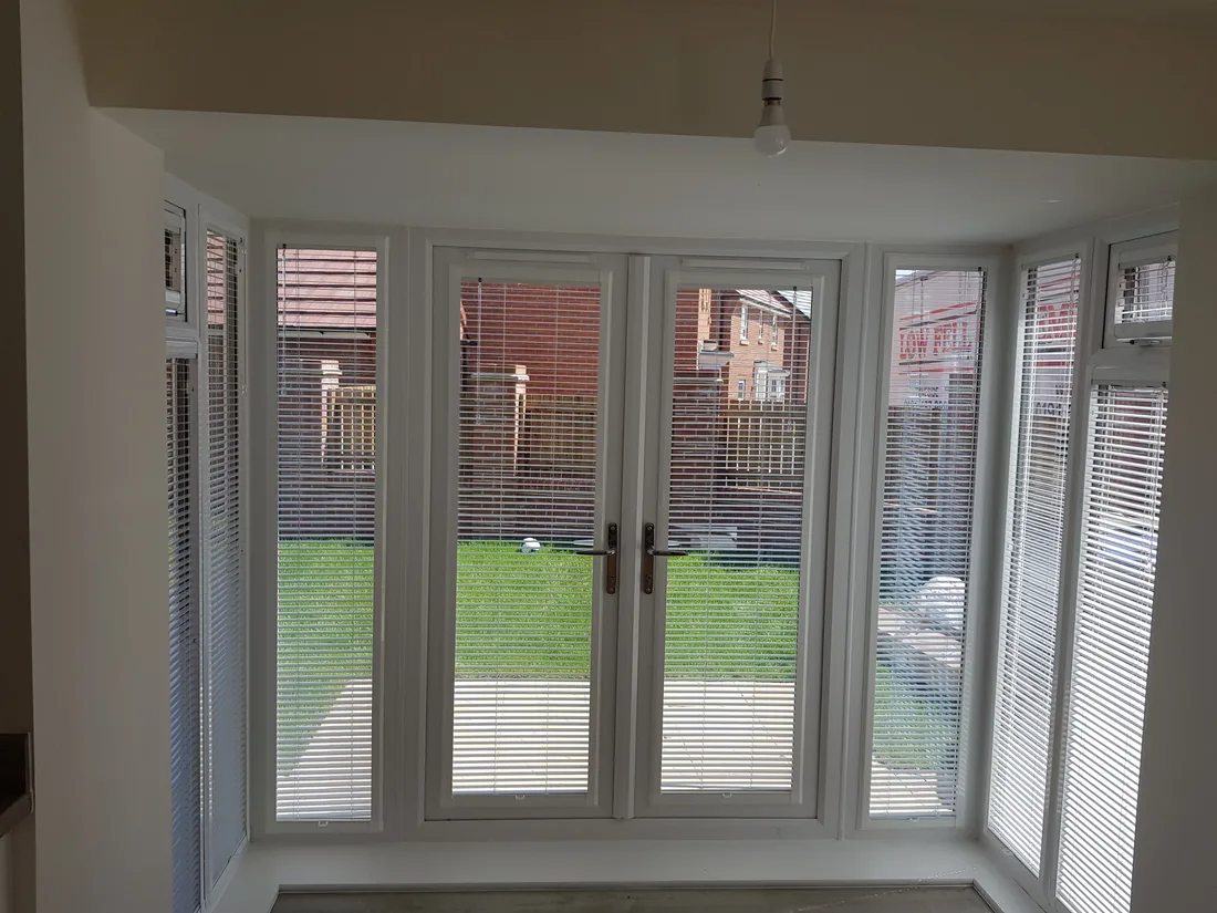 Perfect fit blinds on French patio doors